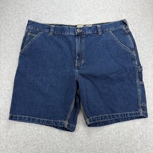 Red Head Carpenter Shorts Mens 44 Blue Denim Utility Workwear Gorpcore Rugged